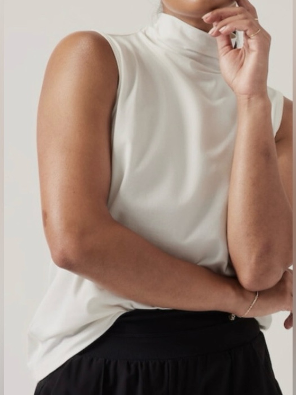 Athleta Sleeveless Outbound Tank Mock Neck